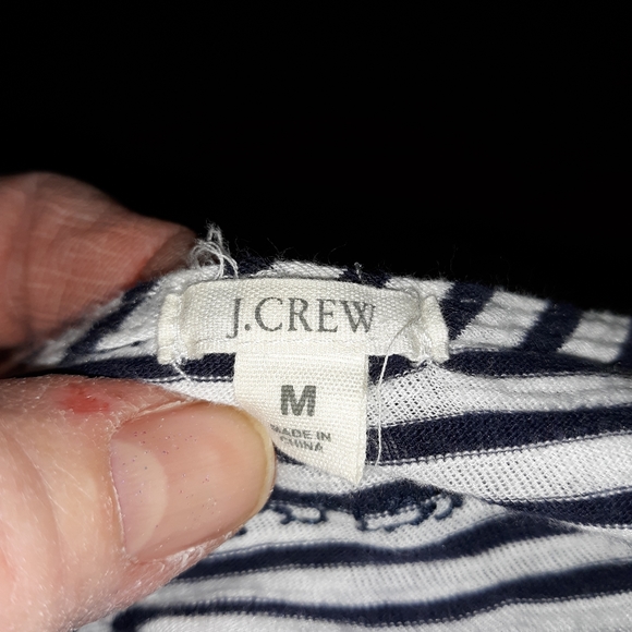 J.Crew black and white striped tank - Picture 3 of 4